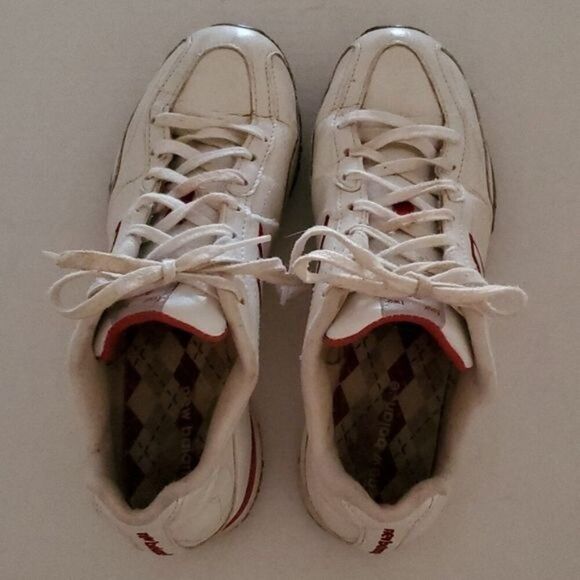 New Balance Sneakers Shoes LEATHER 442 White Red Women's WOMAN'S Size 7 - Picture 7 of 12
